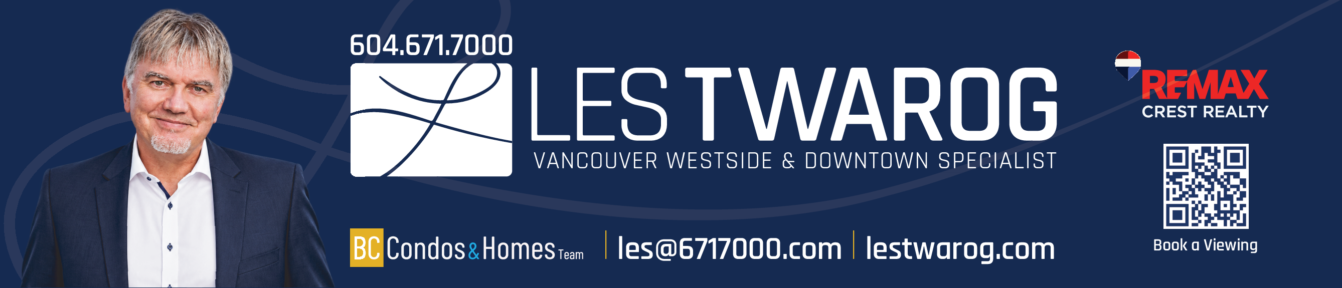 Les Twarog &middot; BC Condos & Homes Team &middot; RE/MAX Crest Realty &middot; 604-671-7000